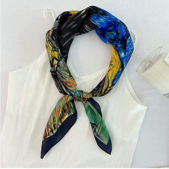 None Accessories - Street Art Silky Scarf 